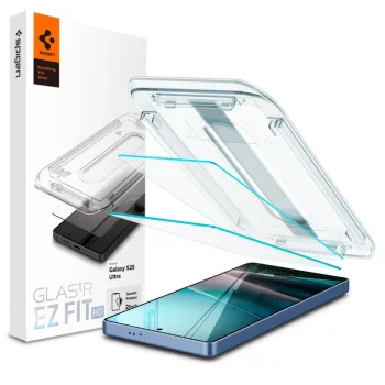 Spigen Glas.TR EZ Fit Tempered Glass (2-Pack) for Samsung Galaxy S25 Ultra, Transparent