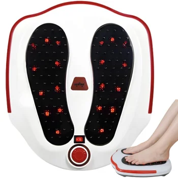 Electric Foot Massager with Vibration, Heat and Adjustable Intensity