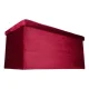 Folding Velvet Storage Ottoman Bench 77x38x37 cm, Burgundy