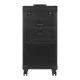 Mobile Hairdresser and Barber Trolley Case Gabbiano V21, Black