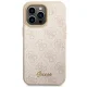 Guess iPhone 14 Pro Case 4G Vintage Gold Logo, Pink