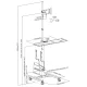 Maclean MC-793 Mobile PC Workstation Cart on Wheels for 17\"-32\" Monitors, Black
