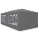 Садовый шатер павильон 3x6 м MultiGarden 6 стенок, серый
