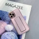 Dėklas telefonui iPhone 12 Pro su kojele-stovu, rožinis