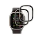 Tech-Protect Tempered Glass for Apple Watch Ultra 49mm, 2-Pack, Silver and Black