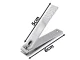 Strong steel nail clipper for manicure, chrome