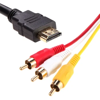 HDMI į 3 RCA laidas, 1.5 m, 1920x1080p