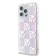 Apple iPhone 15 Pro Max 6.7\'\' DKNY Liquid Glitter Multilogo Case Cover, Pink