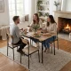 Modernhome MALMO Dining Furniture Set: Table + 4 Chairs