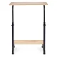 ModernHome Mobile Laptop Table, Light Oak