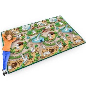 Ricokids RK-343 Roll-up Foam Coloring Playmat, 200 x 120 x 0.3 cm