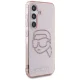 Karl Lagerfeld Rhinestones K. Head Logo Case for Samsung Galaxy S25 Pink