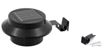 Solar Garden Lamp 3LED, Black