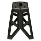 Folding Camping Stool, Portable, 40 cm, Black