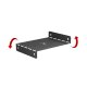 Maclean MC-107 B Under-Desk Cable Organizer, 5kg, Black