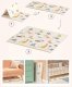 NICEKIDS Double-sided Foldable XPE Foam Play Mat Pad Rug for Kids, 200x150cm, Dinosaurs/Space