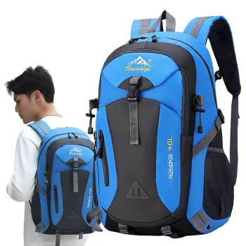 40L Hiking Backpack for Travel, Trekking and Outdoors, Black