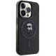 Karl Lagerfeld iPhone 15 Pro Case IML Ikonik MagSafe, Black