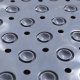 Anti-Slip Massaging Bath and Shower Mat 68x35 cm, Grey