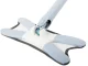 Flat Floor Mop with Twist Wringing Mechanism, White/Grey