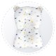 Ergonomic Baby Bath Support Pillow for Newborns Ricokids, white and blue