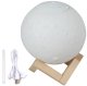 Home Office Humidifier Air Purifier Night LED Lamp, up to 880 ml, Moon