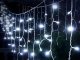 Christmas Light Curtain, String Fairy Lights, 300 LED, IP44, Cold White