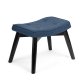 Sofotel Norse Scandinavian Footstool and Pouf, Navy Blue
