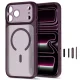 Tech-Protect MagPrime MagSafe CC Case for iPhone 18 Pro / 17 Pro, Dark Cherry Matte