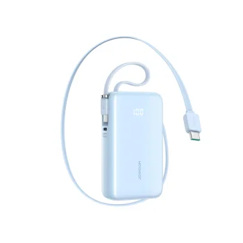 Joyroom JR-PR2L 10000mAh 35W Power Bank with Built-in USB-C Cables - Blue