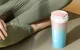 Deerma DEM-NU90 Cordless Blender & Thermal Mug, Blue/Pink