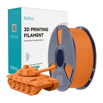 Sunlu PLA+ High-Speed 3D Printer Filament 1.75mm, Orange