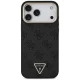 Guess 4G Triangle Logo MagSafe case for iPhone 18 Pro Max and 17 Pro Max, black and gold