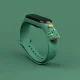 Christmas Silicone Strap with Tree Motif for Xiaomi Mi Band 3 / 4 - Dark Green