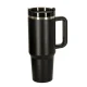 Thermal Mug with Straw and Handle, 1200ml, Black