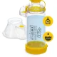 4FIZJO Inhalation Spacer Chamber with 2 Masks, Yellow