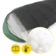 Mountain Goat PRO Mummy Sleeping Bag 220 × 80 × 50 cm, Black and Green