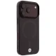 BMW Sign Frosted IML & Metal Logo MagSafe Case for iPhone 18 Pro Max / 17 Pro Max, Burgundy