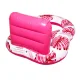Inflatable Pool Lounge Chair with Backrest and Canopy, Pink