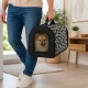 Foldable Pet Carrier Bag, Black, 48 cm