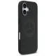 Mercedes iPhone 17 Case Leather Vintage Logo MagSafe, Black