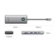 Orico PW11 8-in-1 USB-C Docking Station, HDMI 4K 60Hz, PD 100W, RJ45, Gray