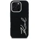 Karl Lagerfeld Signature Denim Case for iPhone 16 Pro Max, Black