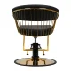 Gabbiano Lille Hairdressing Chair with Hydraulic Lift Black/Gold