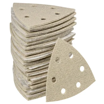 Klingspor PS 33 CK Triangular Hook and Loop Sandpaper, Grit 80, 96 mm, GLS15, 100 Pieces