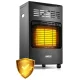 Humberg HM-900 Foldable Gas Cabinet Heater, 4.2 kW, Black