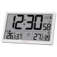 Kienzle Jumbo NEO LCD Weather Wall Clock Weather Station, White