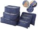 Packing Cubes for Suitcases Travel Organizers Set of 6, Navy Blue