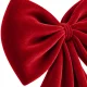 Glimz decorative Christmas bow 50 x 90 cm, red
