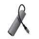 Acefast J18 USB-C 6-in-1 Hub (HDMI 4K, PD 90W), Gray